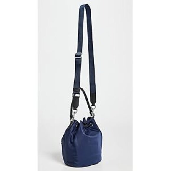 #127 NWT - Tory Burch Women's Virginia Bucket Bag, Royal Navy, Blue - Picture 3 of 5